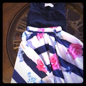 Girl’s two piece skirt & tank